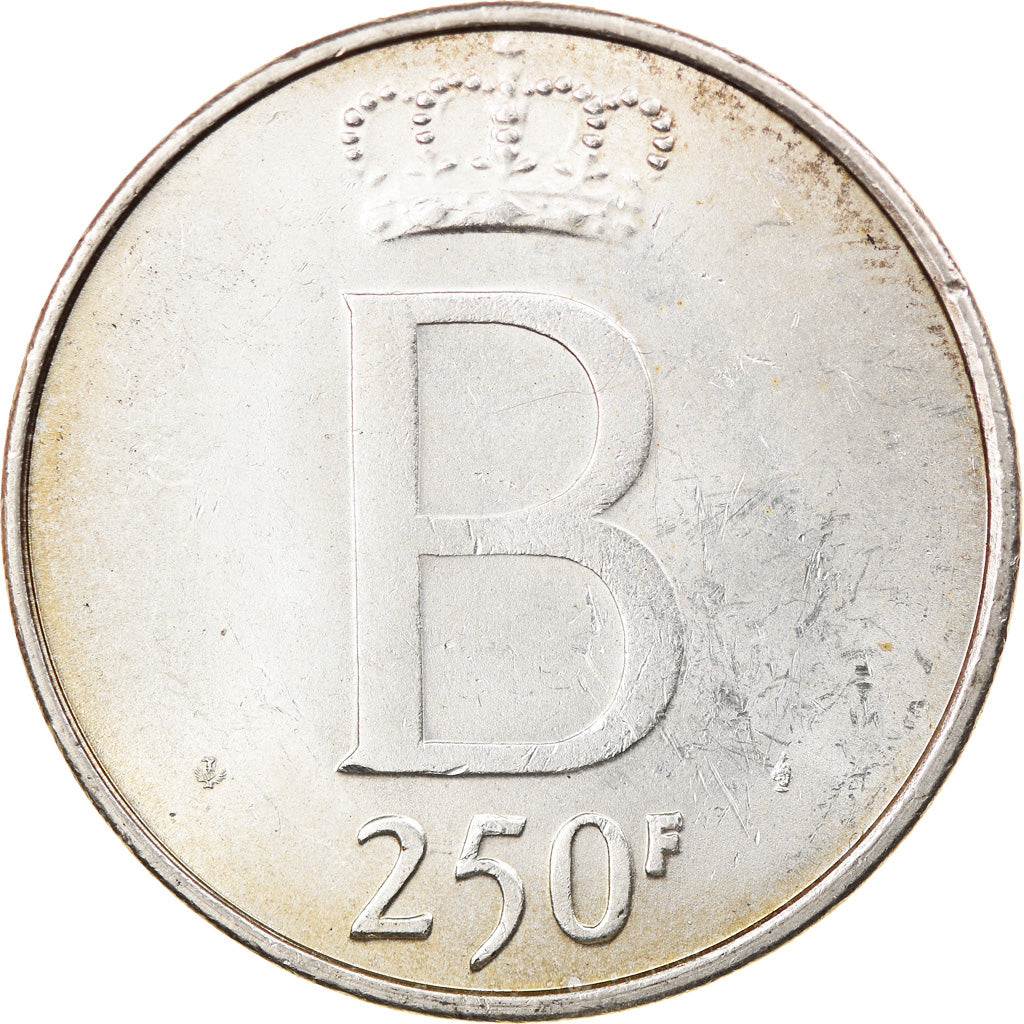Coin, Belgium, 250 Francs, 250 Frank, 1976, AU(50-53), Silver, KM:157.1