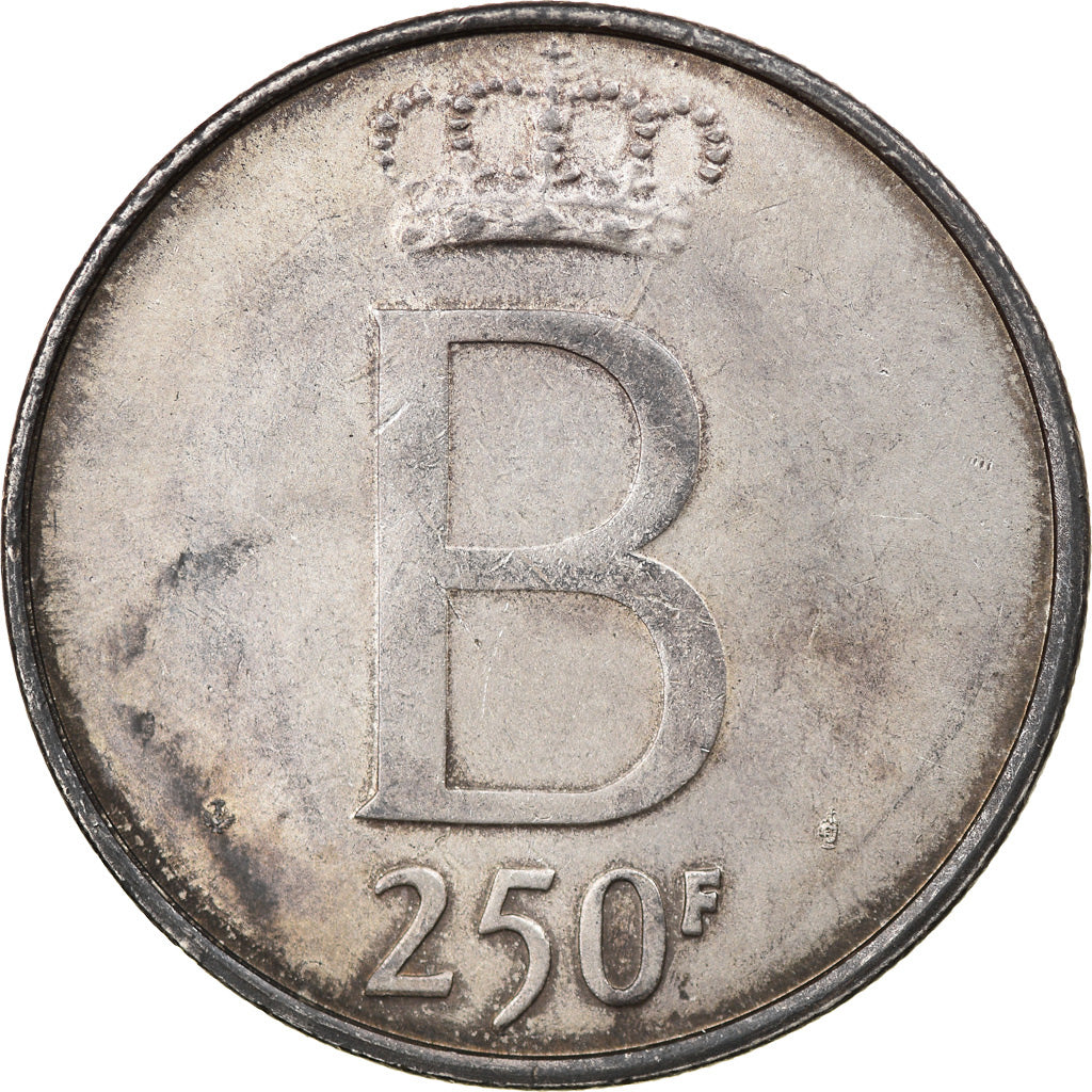 Moneta, Belgio, 250 Francs, 250 Frank, 1976, BB, Argento, KM:157.1