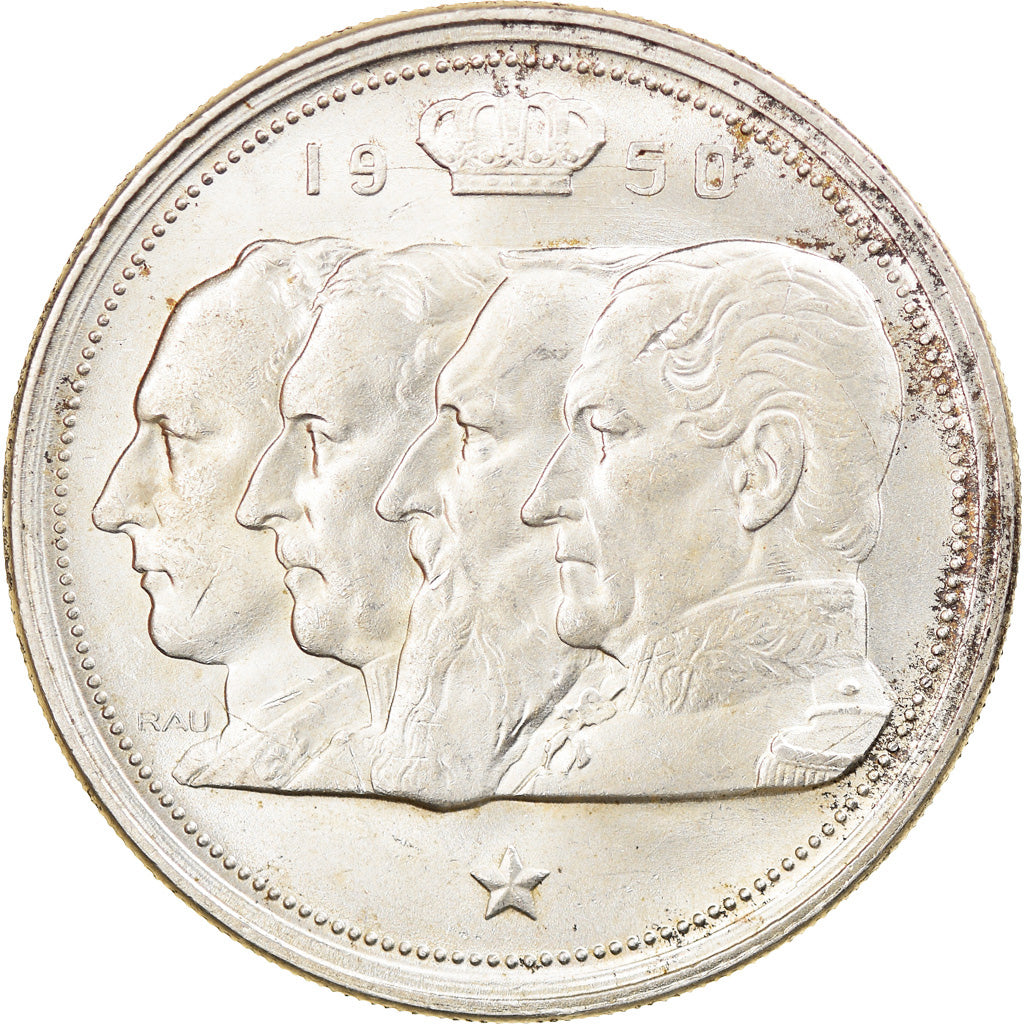 Monnaie, Belgique, 100 Francs, 100 Frank, 1950, SUP, Argent, KM:138.1