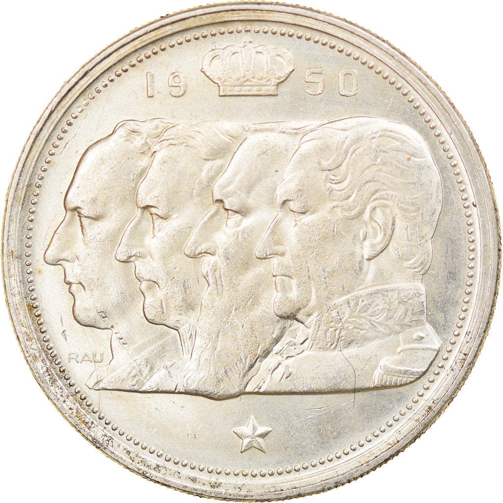 Monnaie, Belgique, 100 Francs, 100 Frank, 1950, TTB+, Argent, KM:138.1