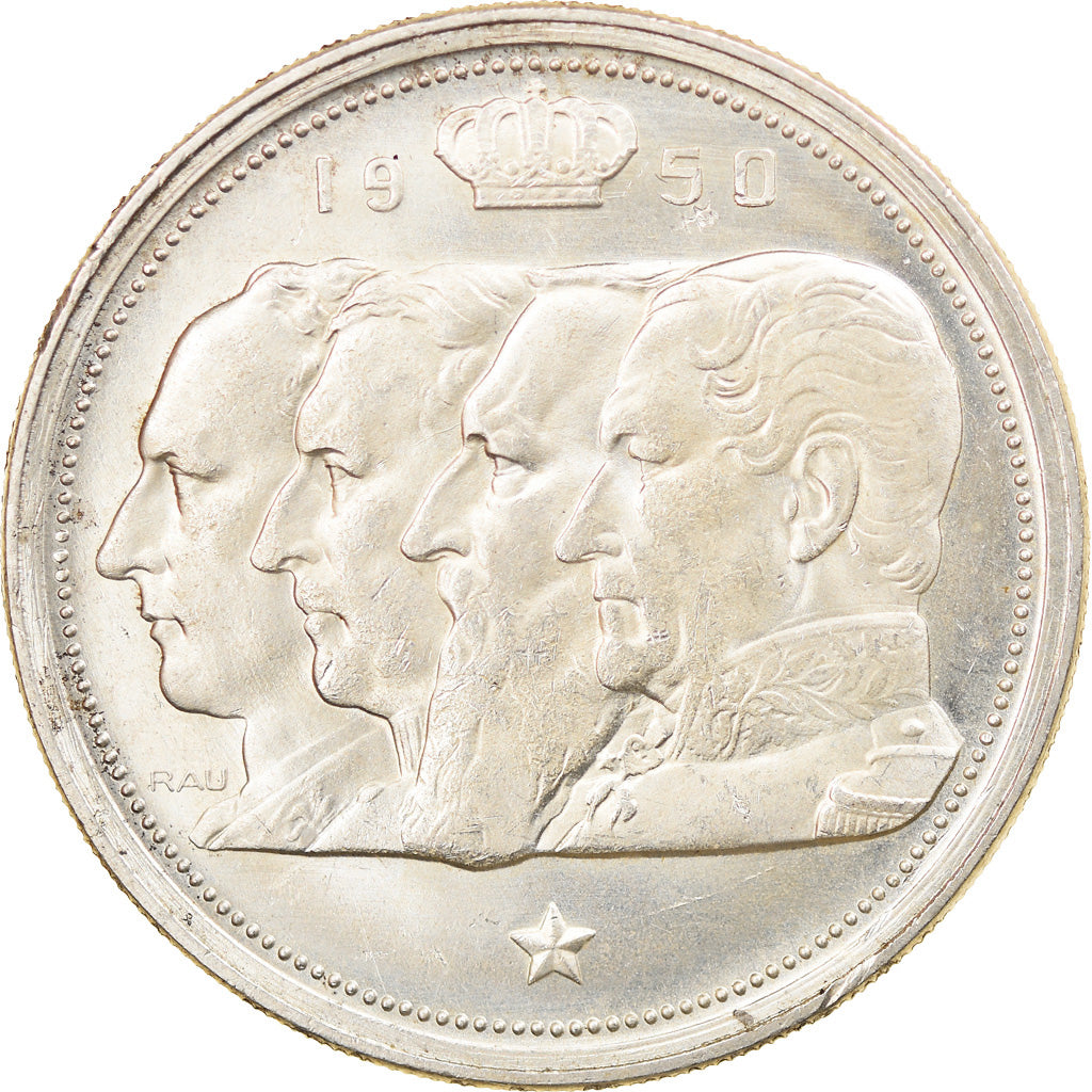 Monnaie, Belgique, 100 Francs, 100 Frank, 1950, TTB+, Argent, KM:138.1