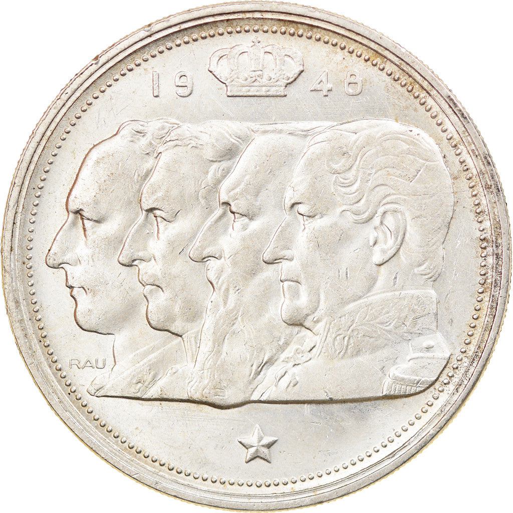 Münze, Belgien, 100 Francs, 100 Frank, 1948, SS, Silber, KM:138.1