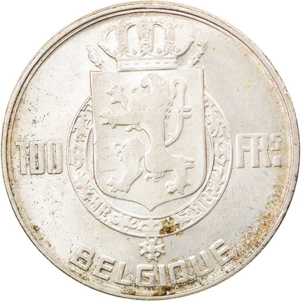 Münze, Belgien, 100 Francs, 100 Frank, 1948, SS, Silber, KM:138.1