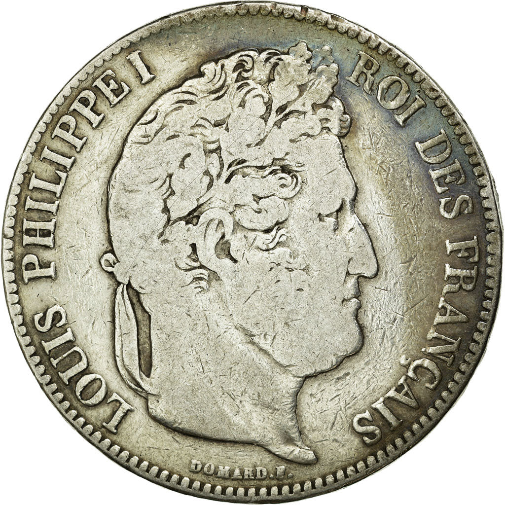 Münze, Frankreich, Louis-Philippe, 5 Francs, 1834, Nantes, S, Silber, KM:749.12