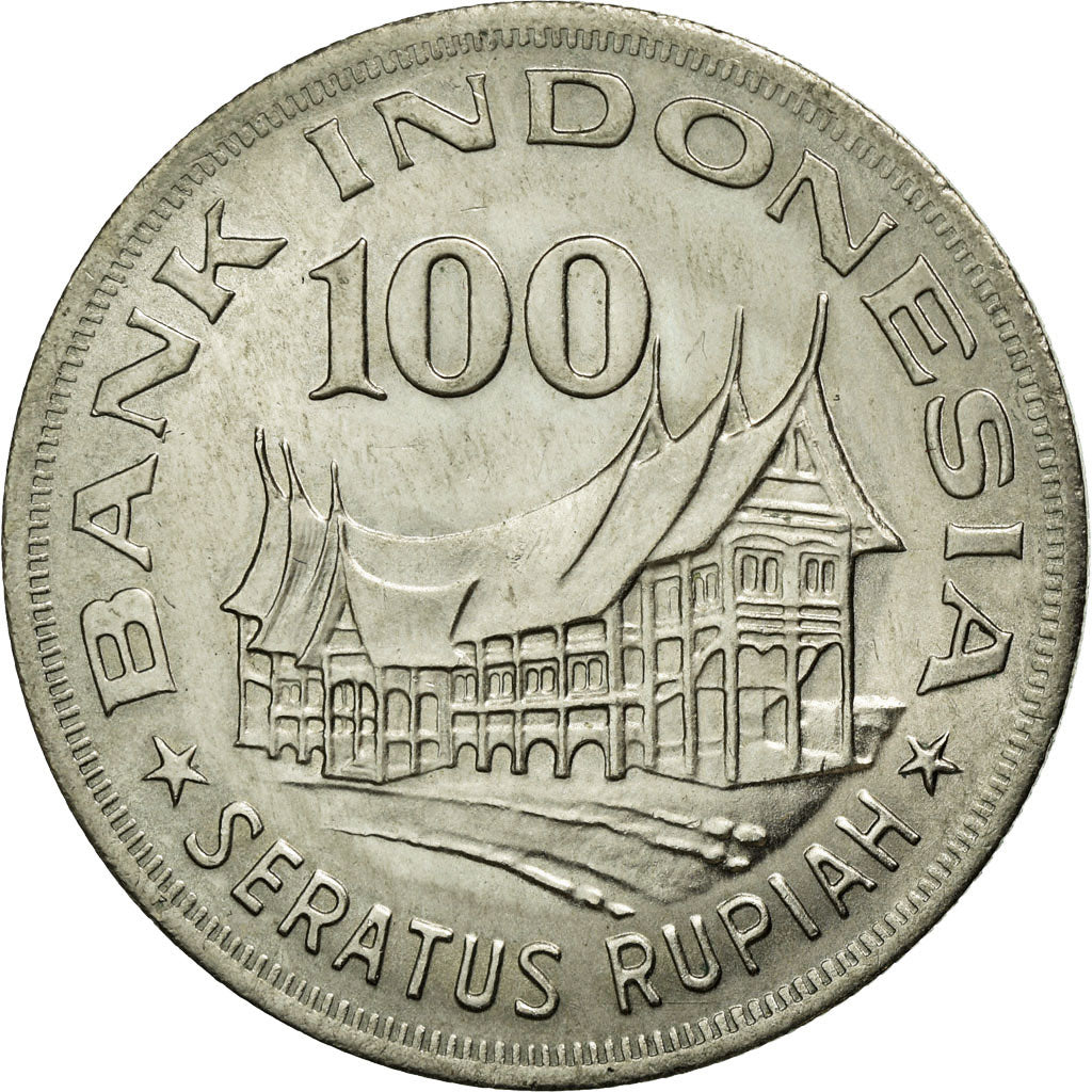 Coin, Indonesia, 100 Rupiah, 1978, AU(50-53), Copper-nickel, KM:42