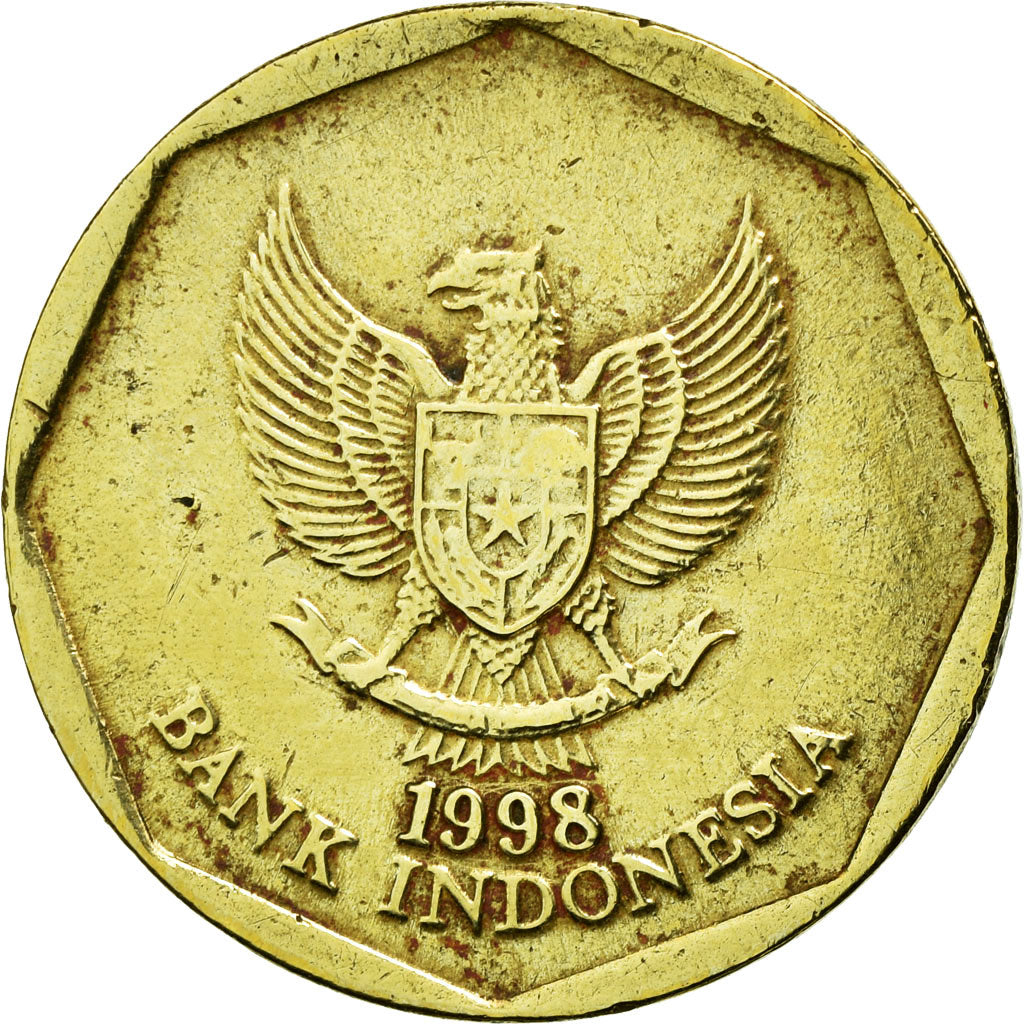 Moneta, Indonesia, 100 Rupiah, 1998, BB+, Alluminio-bronzo, KM:53