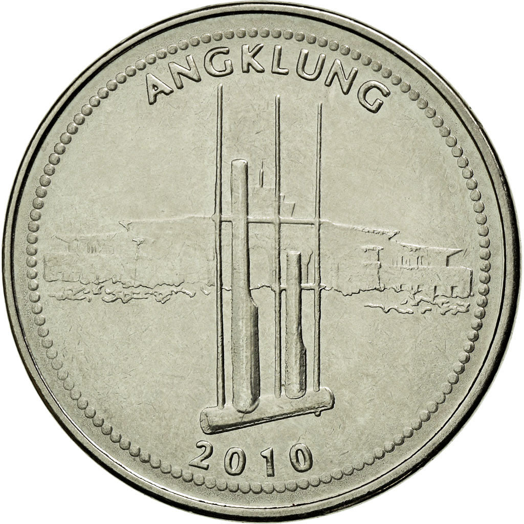 Coin, Indonesia, 1000 Rupiah, 2010, AU(55-58), Nickel plated steel, KM:70