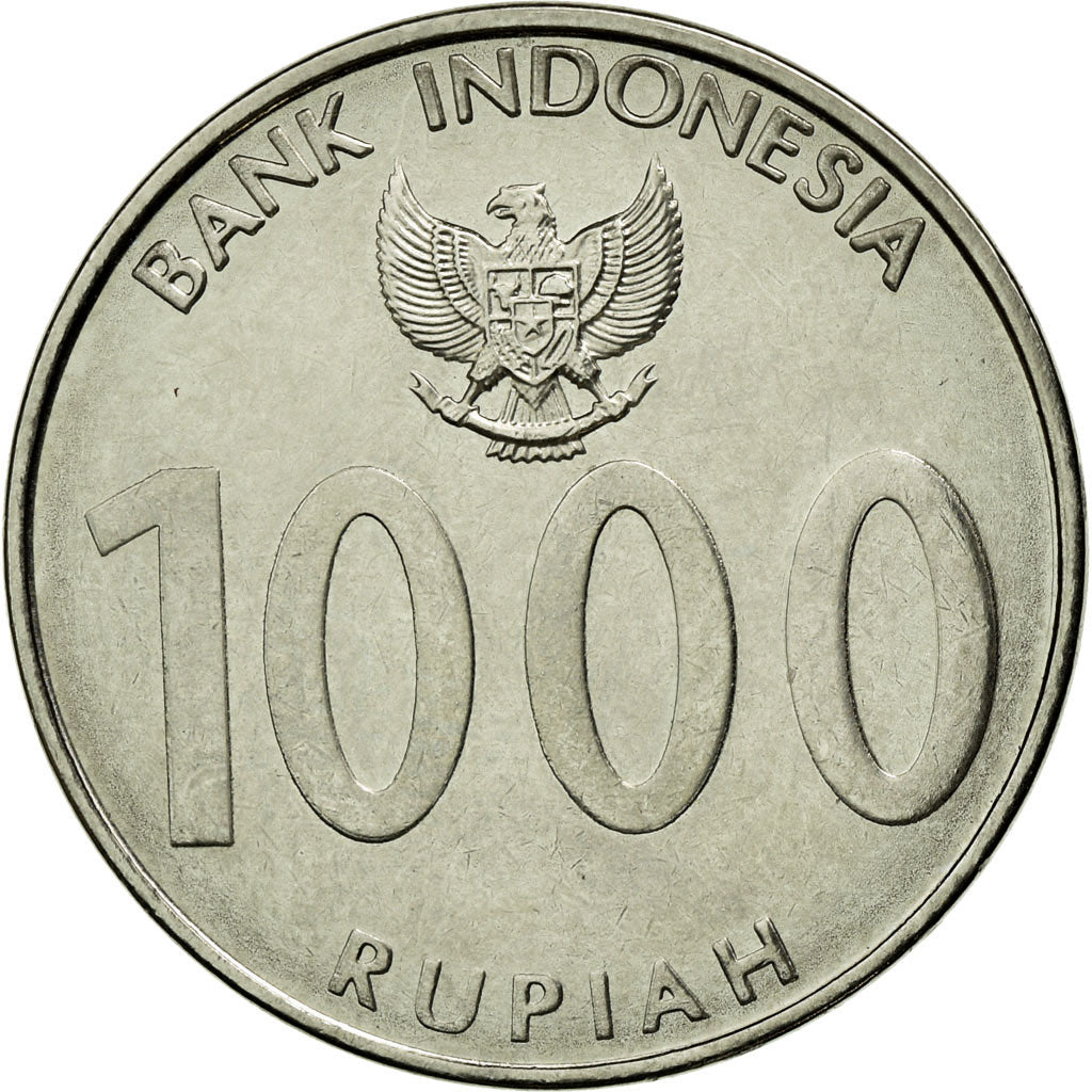 Coin, Indonesia, 1000 Rupiah, 2010, AU(55-58), Nickel plated steel, KM:70