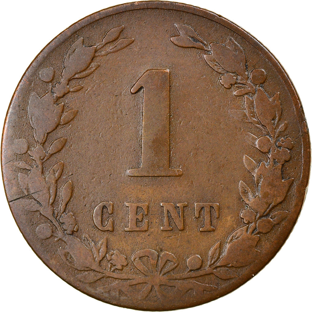 Monnaie, Pays-Bas, William III, Cent, 1883, TB, Bronze, KM:107.1