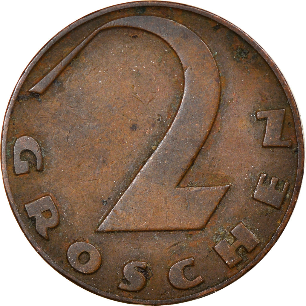 Coin, Austria, 2 Groschen, 1930, EF(40-45), Bronze, KM:2837