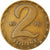 Moneta, Węgry, 2 Forint, 1976, Budapest, EF(40-45), Mosiądz, KM:591
