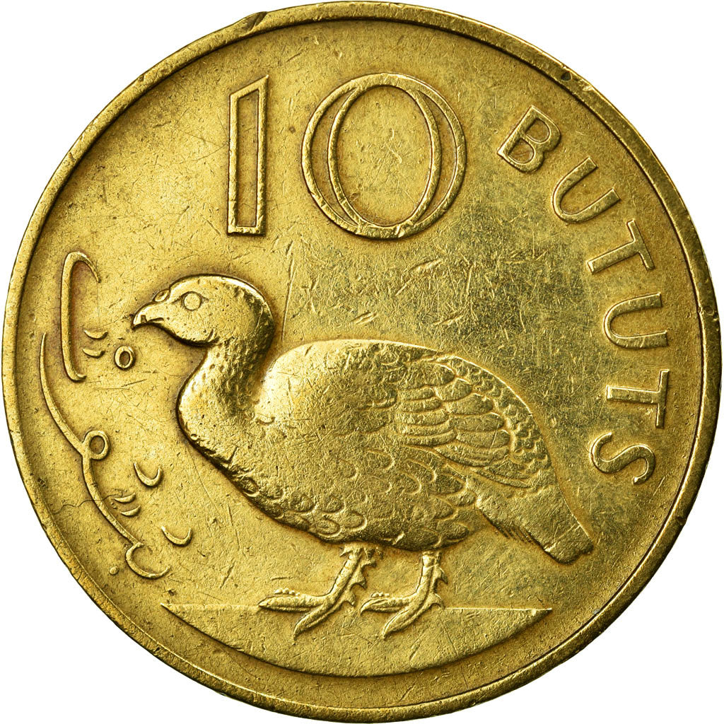 GAMBIA, THE, 10 Bututs, 1971, AU(50-53), Nickel-brass, KM:10