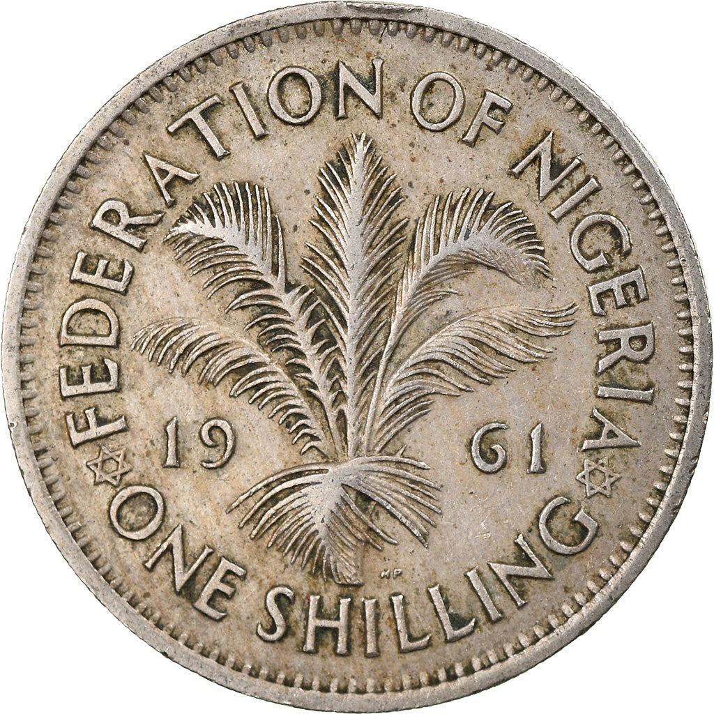 Monnaie, Nigéria, Elizabeth II, Shilling, 1961, TTB, Copper-nickel, KM:5