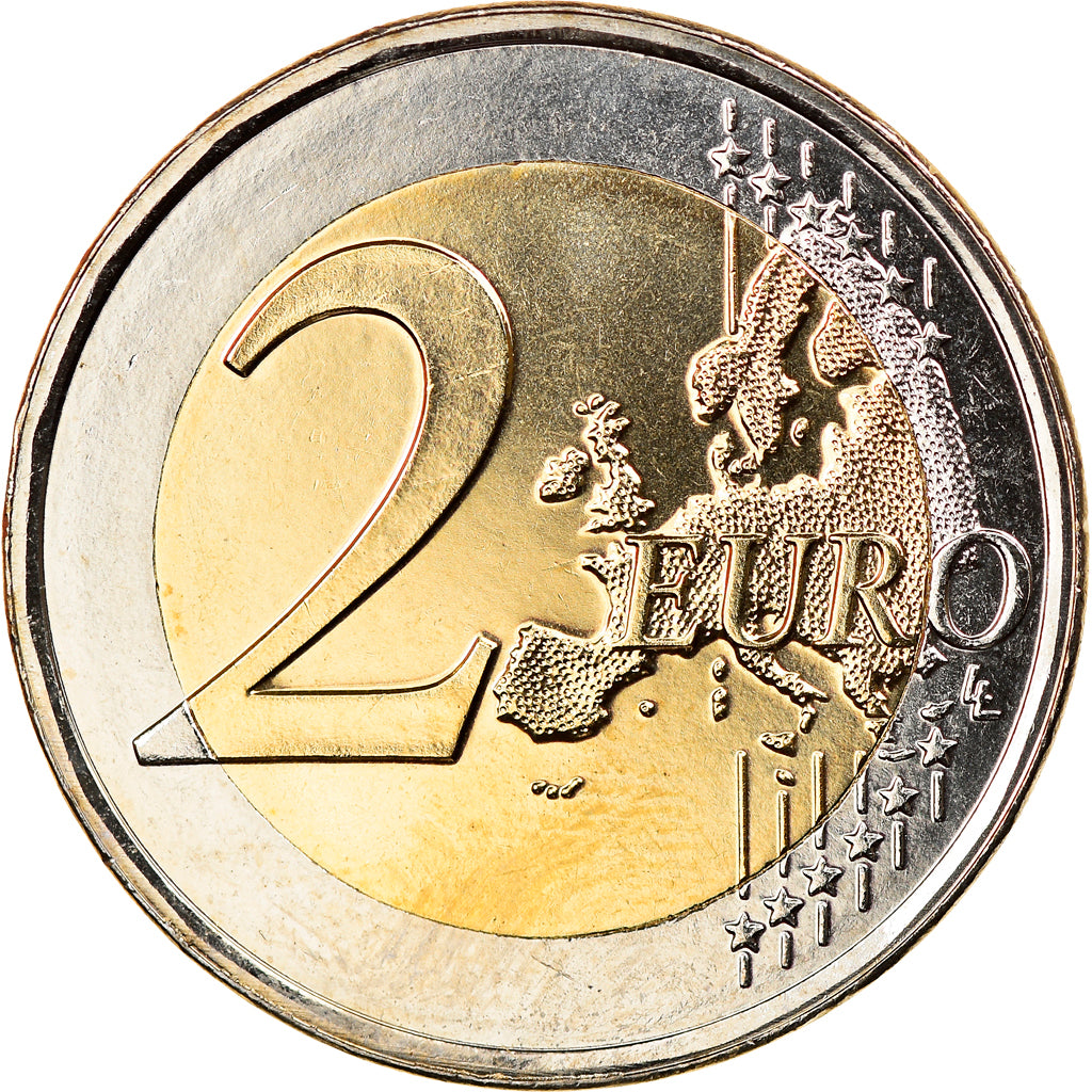 Luxembourg, 2 Euro, 2010, MS(63), Bi-Metallic, KM:New