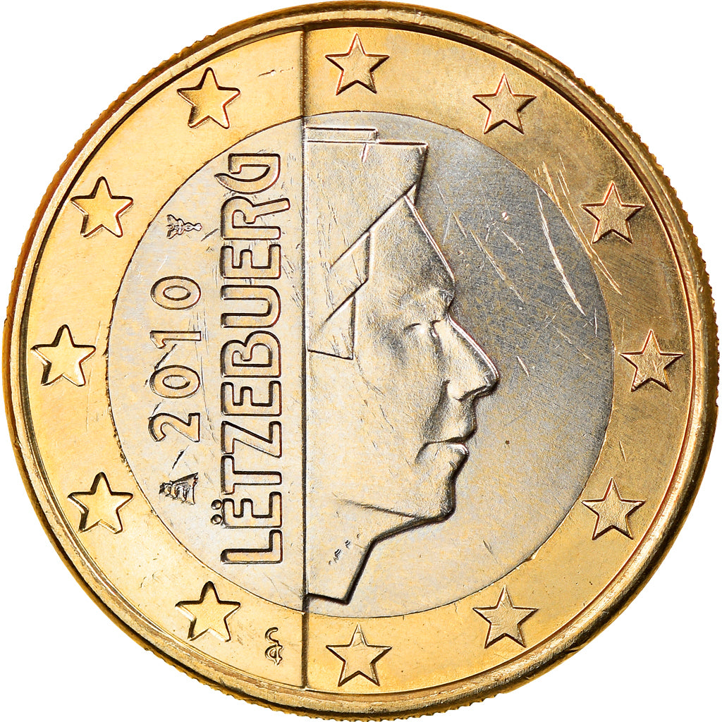 Luksemburg, Euro, 2010, Utrecht, AU(50-53), Bimetaliczny, KM:92