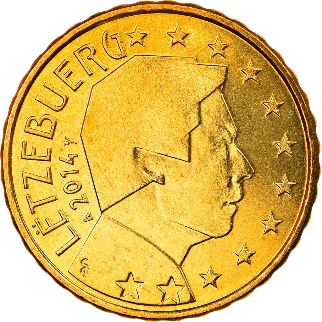 Luxemburg, 10 Euro Cent, 2014, UNC-, Tin, KM:New