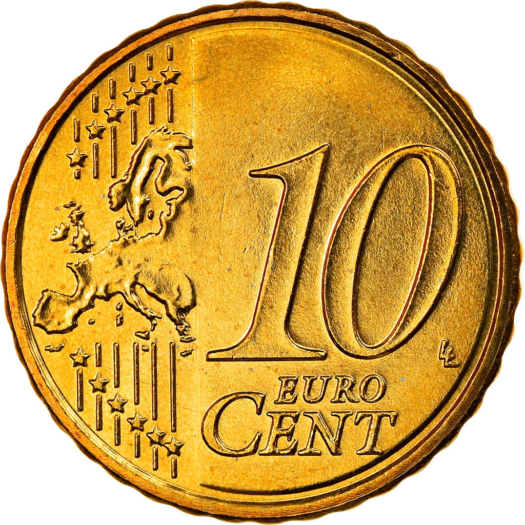 Luxemburg, 10 Euro Cent, 2014, UNC-, Tin, KM:New
