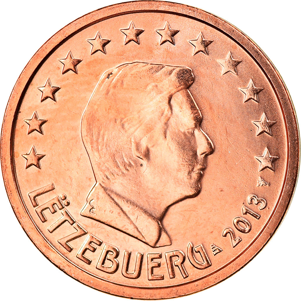 Luxembourg, 2 Euro Cent, 2013, MS(63), Copper Plated Steel, KM:New
