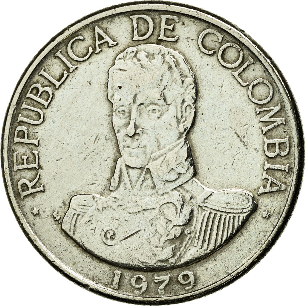 Coin, Colombia, Peso, 1979, AU(50-53), Copper-nickel, KM:258.2