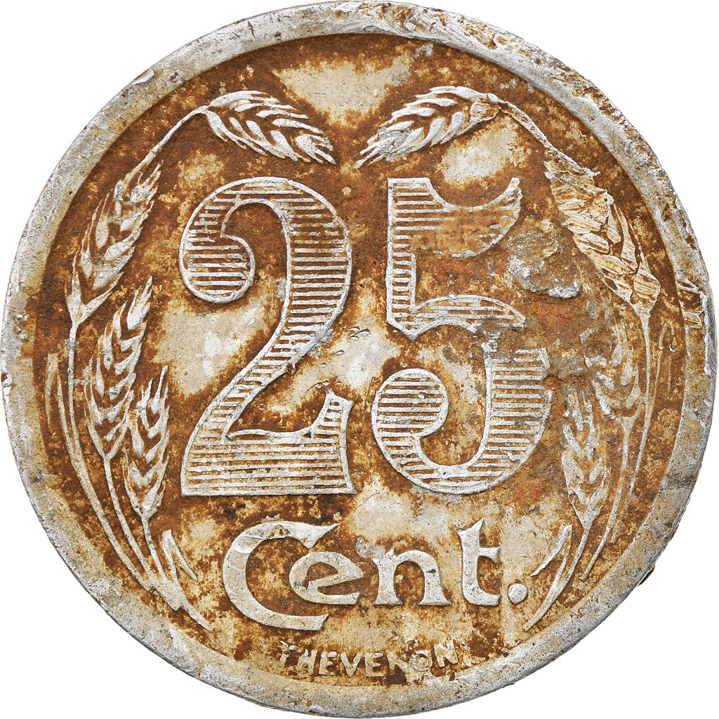 Moeda, França, 25 Centimes, 1921, Chambre de commerce d Evreux, VF(20-25)