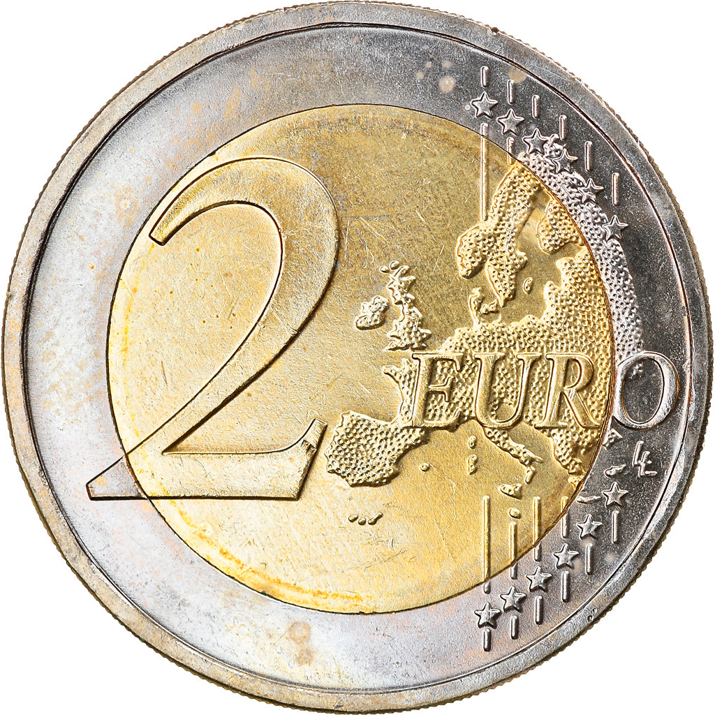 Niemcy - RFN, 2 Euro, Mecklembourg, 2007, Karlsruhe, MS(63), Bimetaliczny