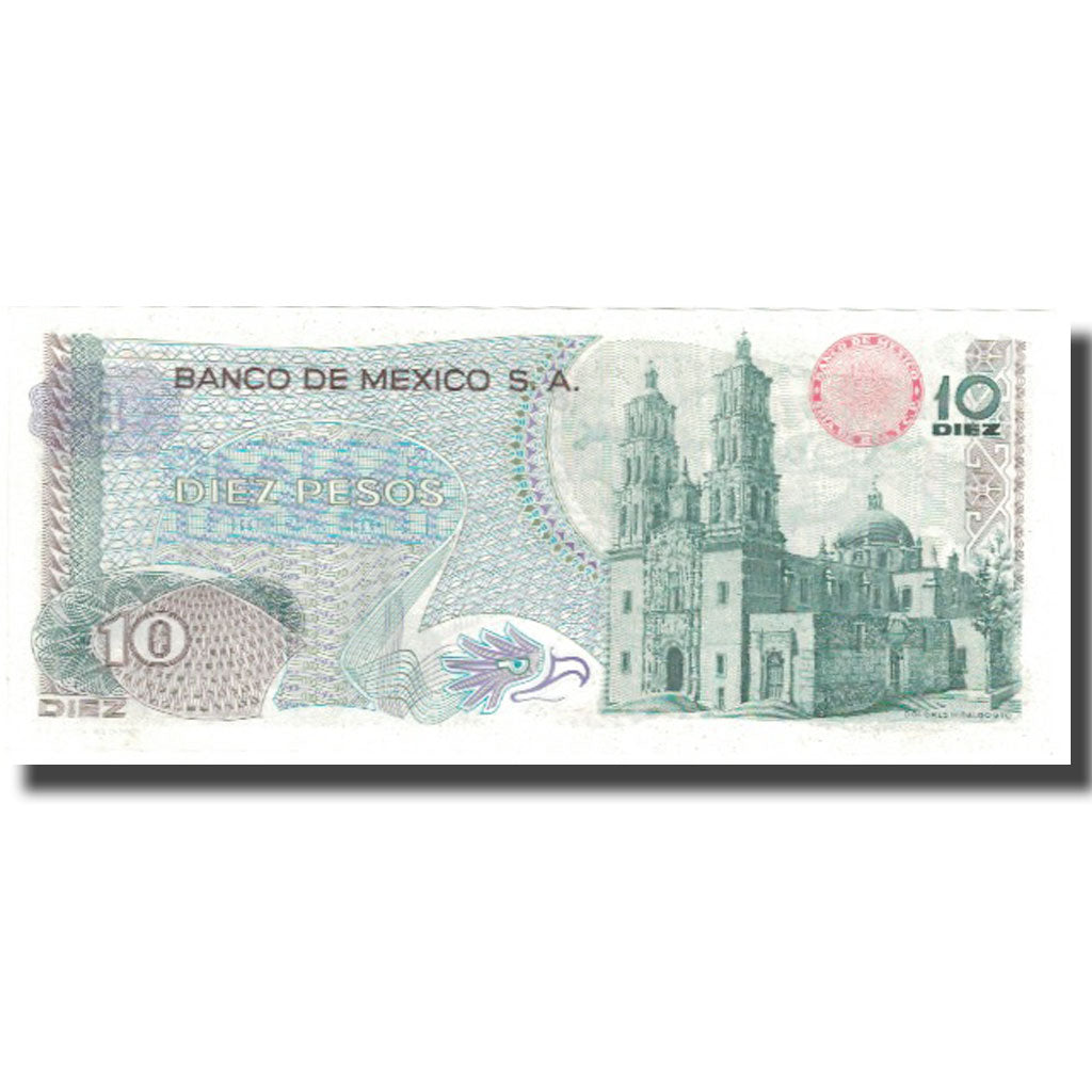 Billet, Mexique, 10 Pesos, 1974, 1974-10-16, KM:63g, SPL+