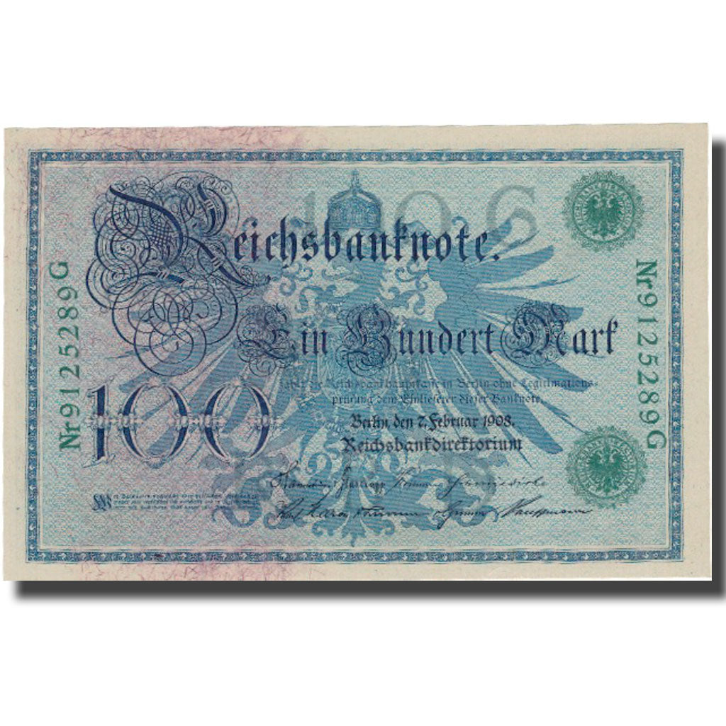 Banconote, Germania, 100 Mark, 1908, 1908-02-07, KM:34, SPL