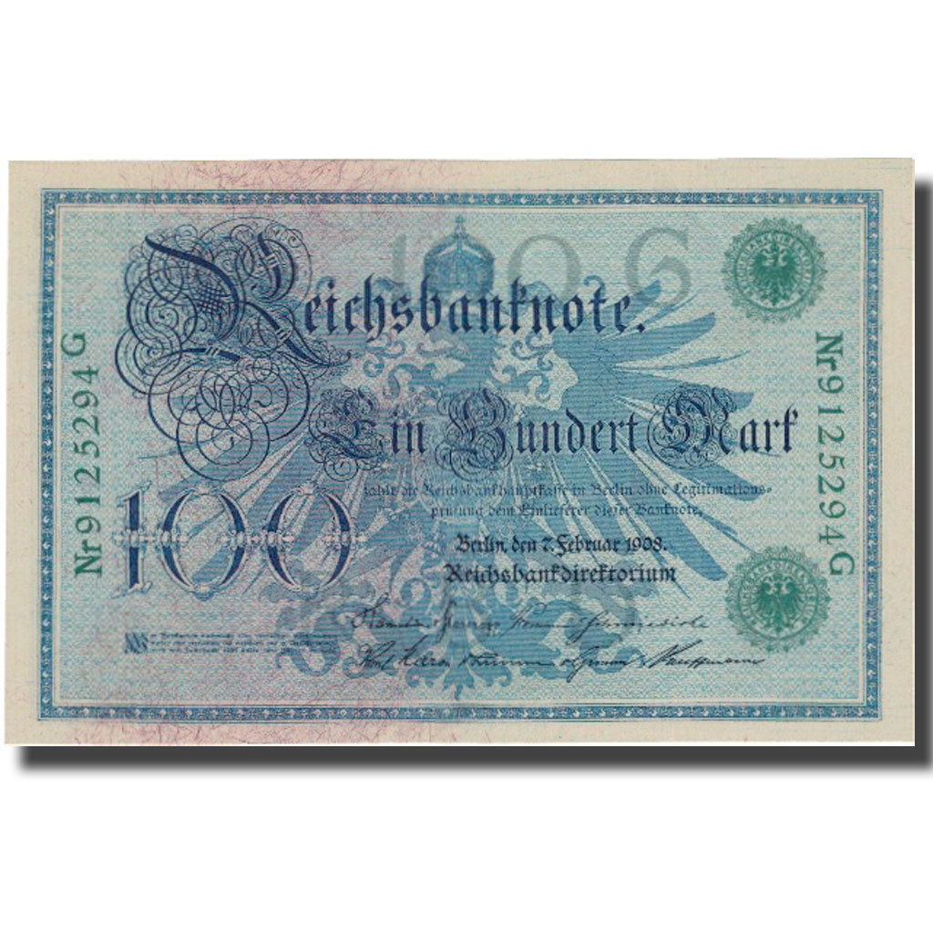 Biljet, Duitsland, 100 Mark, 1908, 1908-02-07, KM:34, SUP+