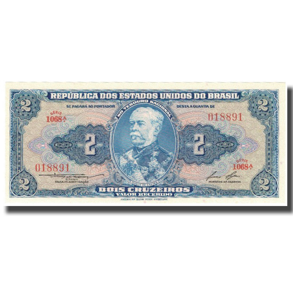 Banknote, Brazil, 2 Cruzeiros, ND (1954-1958), KM:151b, UNC(64)