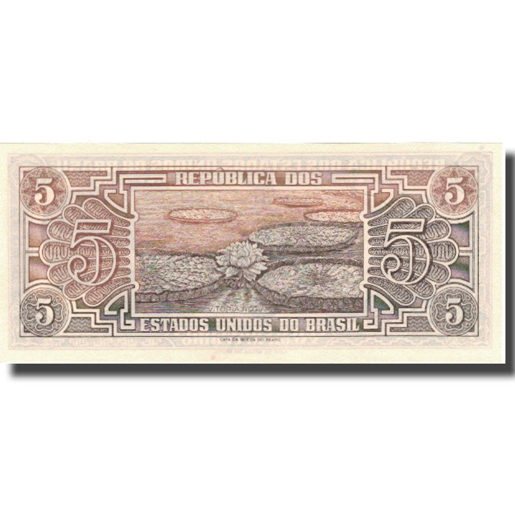 Geldschein, Brasilien, 5 Cruzeiros, Undated (1961-62), KM:166b, UNZ-