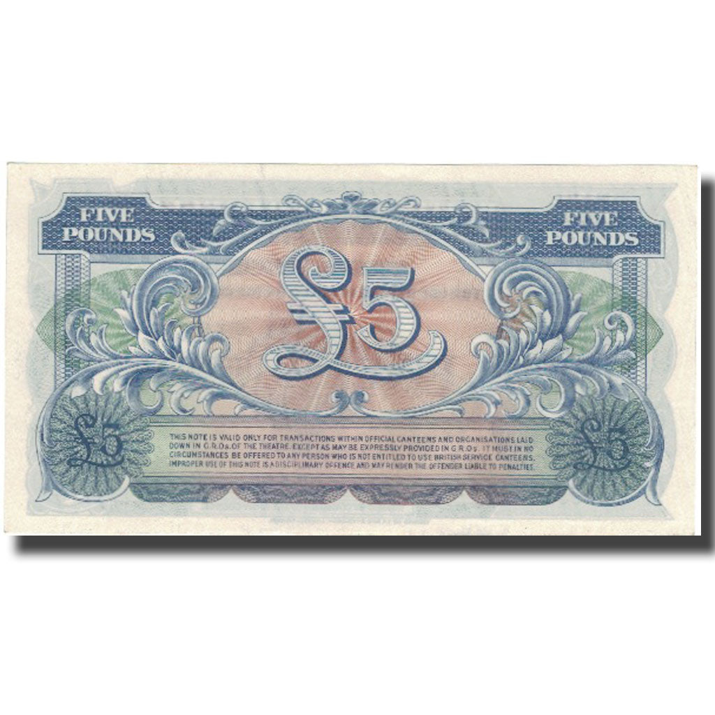 Nota, Grã-Bretanha, 5 Pounds, Undated (1958), KM:M23, UNC(64)