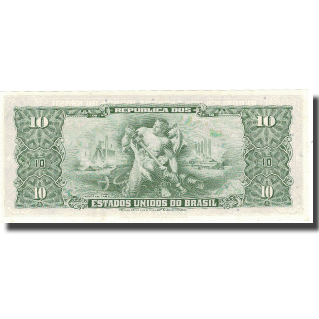 Banconote, Brasile, 1 Centavo on 10 Cruzeiros, Undated (1966-1967), KM:183b