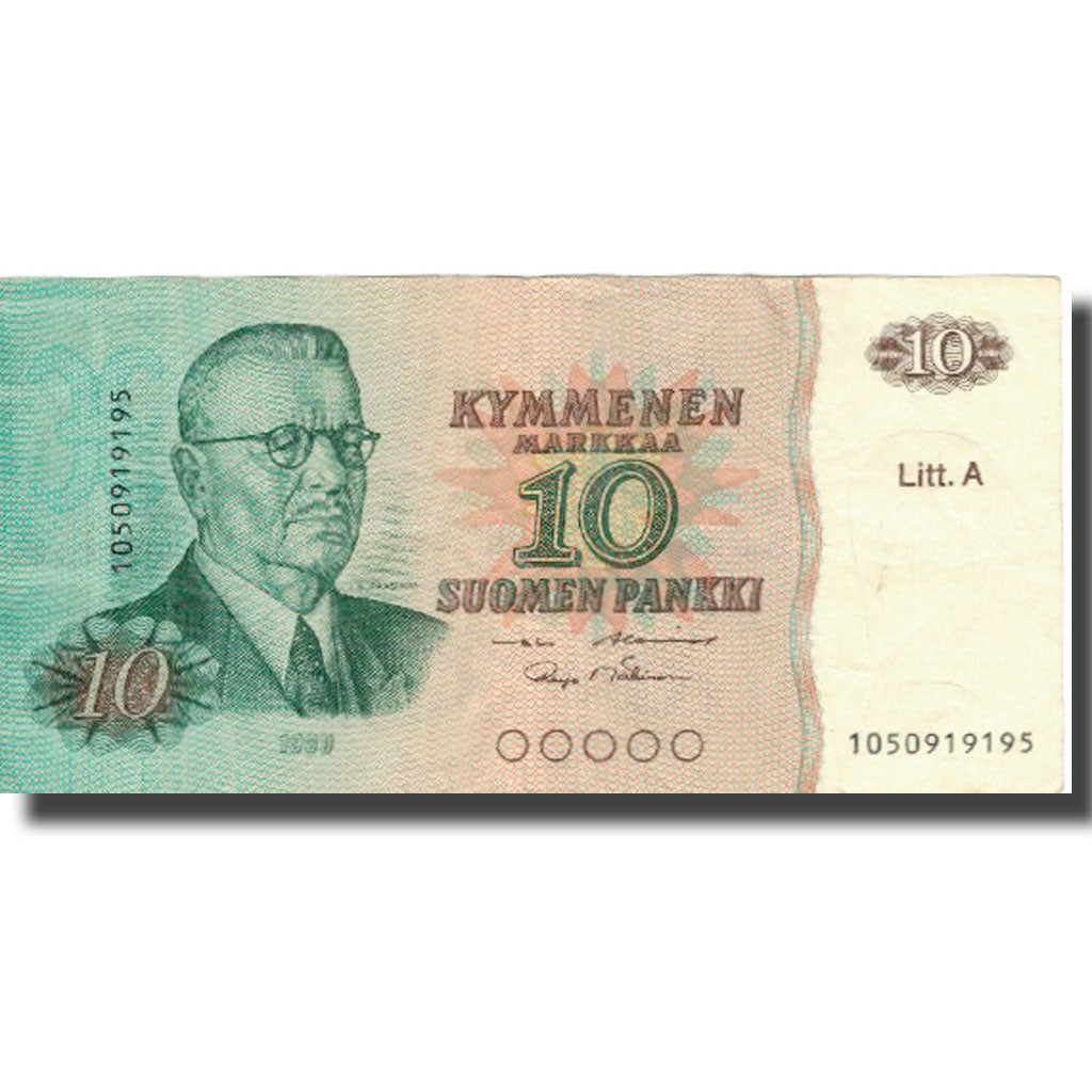 Banknote, Finland, 10 Markkaa, 1980, 1980, KM:104a, EF(40-45)