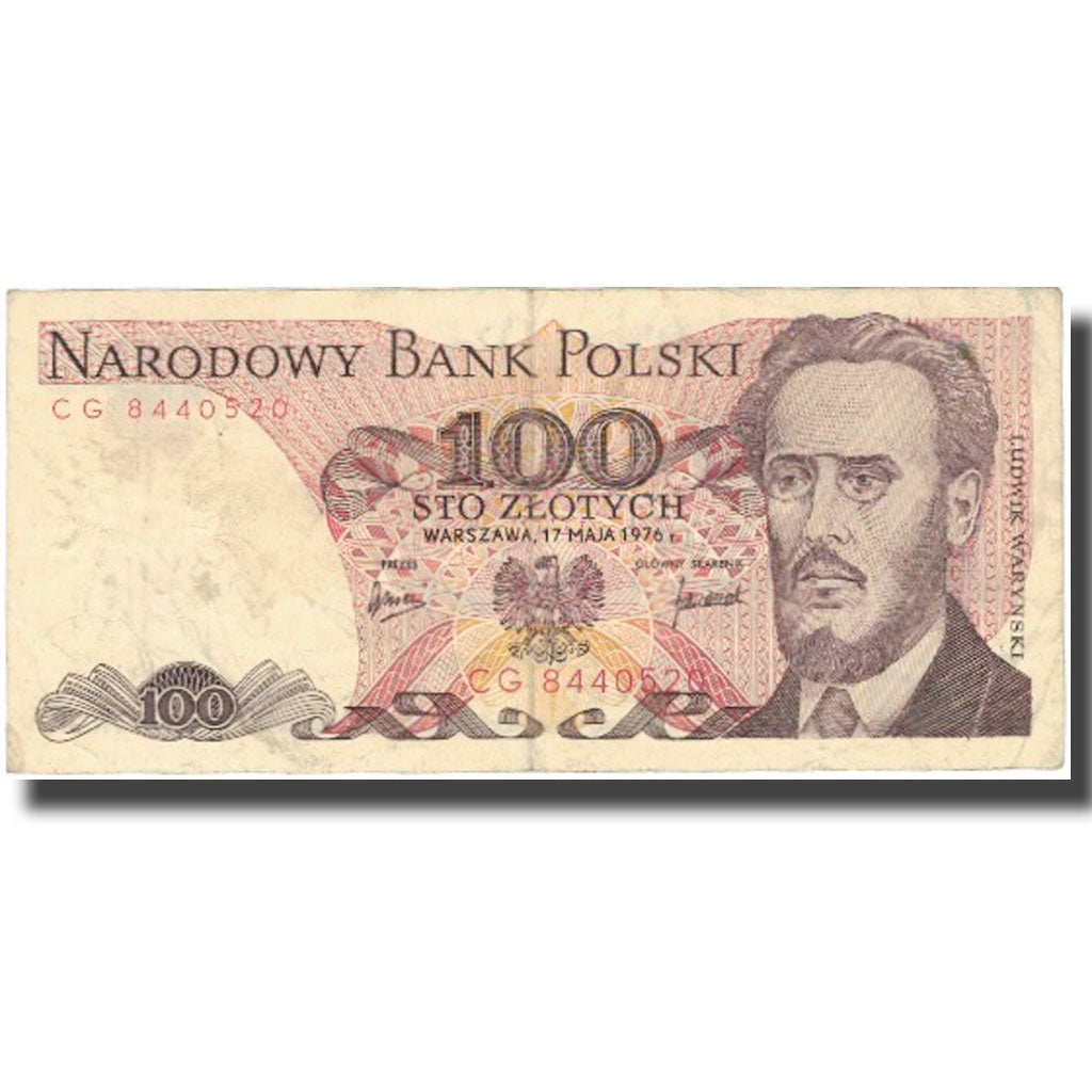 Banconote, Polonia, 100 Zlotych, 1976, 1976-05-17, KM:143b, MB+