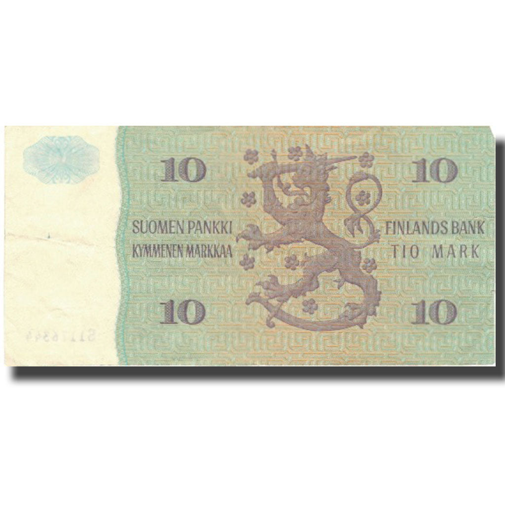 Banknote, Finland, 10 Markkaa, 1980, 1980, KM:100a, VF(20-25)