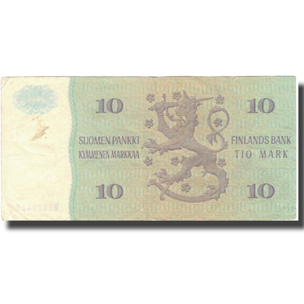 Billet, Finlande, 10 Markkaa, 1980, 1980, KM:100a, TB