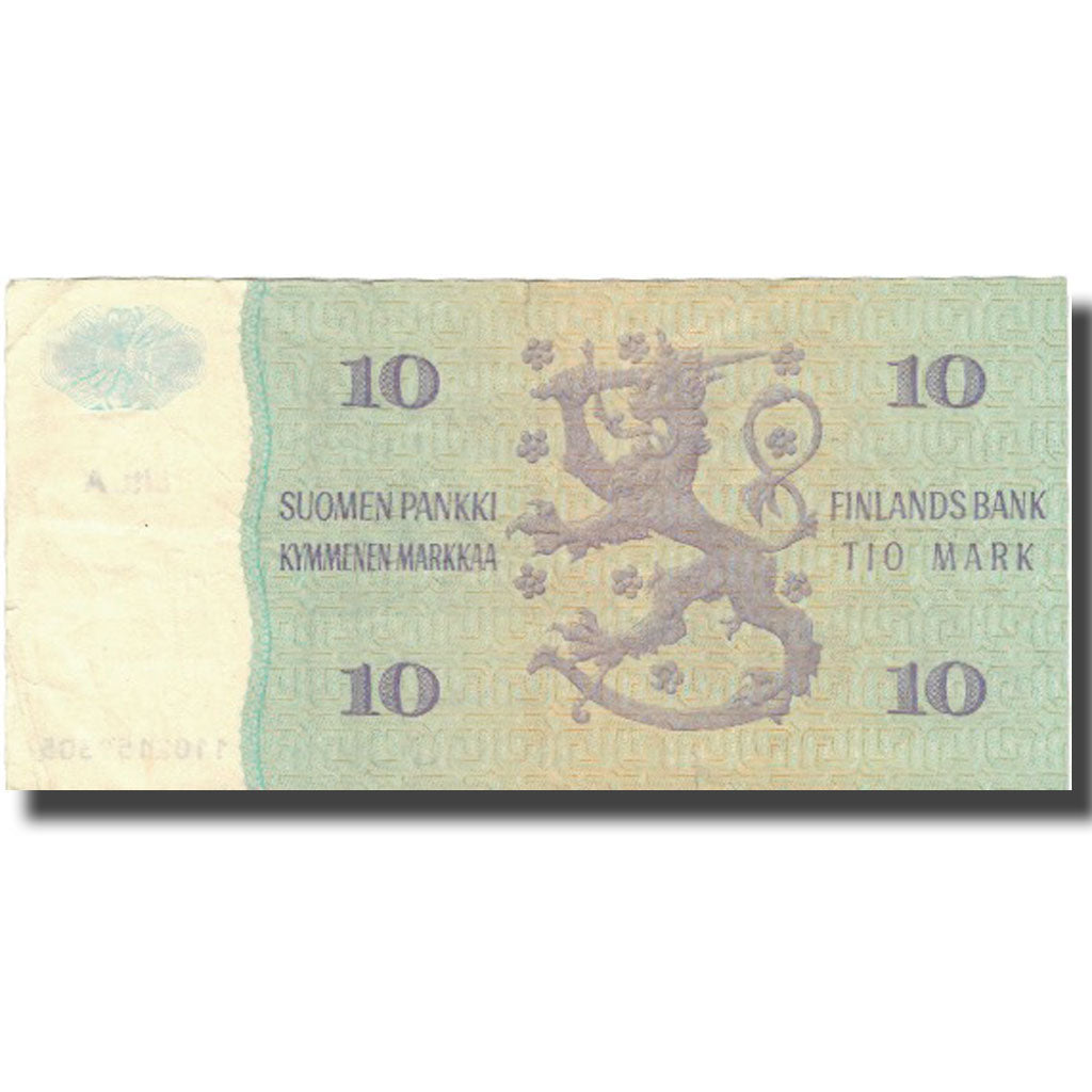 Banknote, Finland, 10 Markkaa, 1980, 1980, KM:112a, VF(20-25)