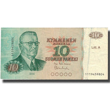 Banknote, Finland, 10 Markkaa, 1980, 1980, KM:112a, VF(20-25)