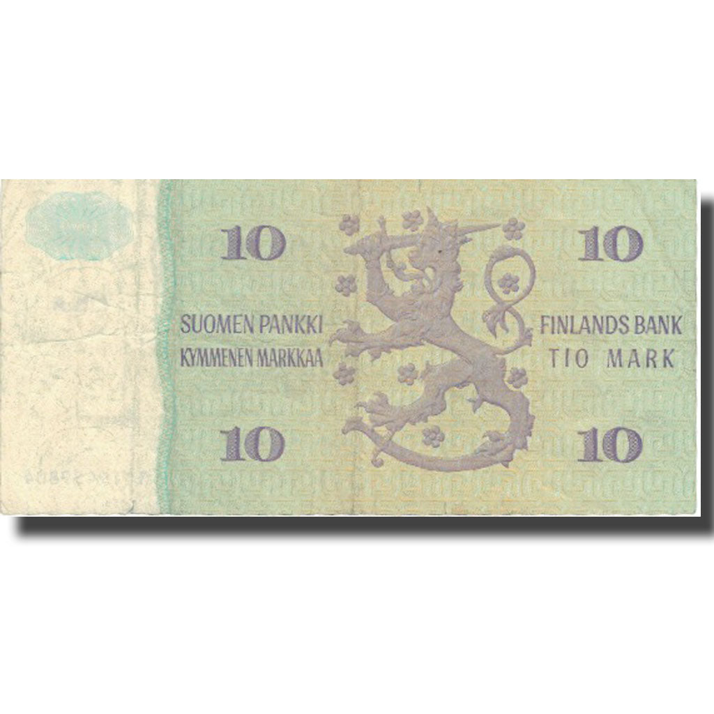 Banknote, Finland, 10 Markkaa, 1980, 1980, KM:112a, VF(20-25)