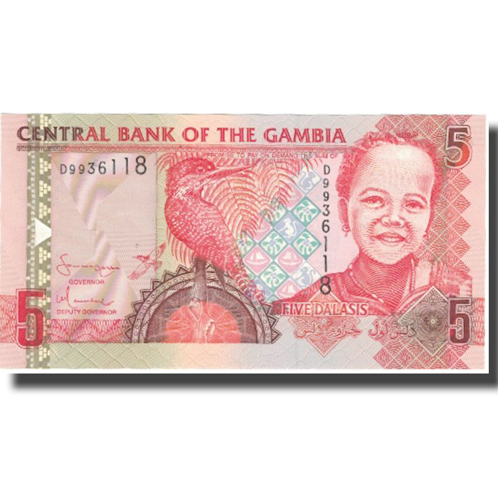 Banknote, The Gambia, 5 Dalasis, Undated (2001), KM:20b, UNC(64)
