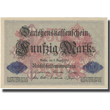Nota, Alemanha, 50 Mark, 1914, 1914-08-05, KM:49b, UNC(64)