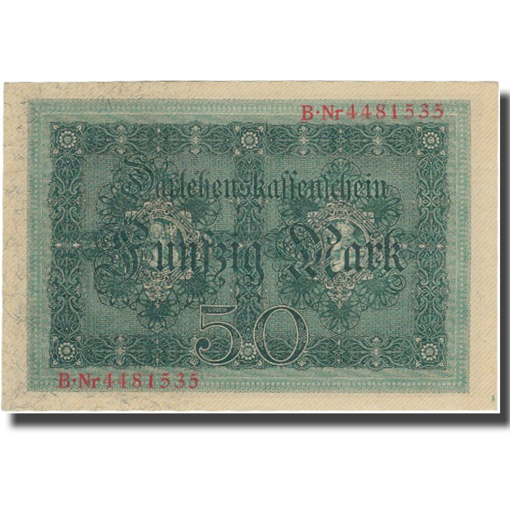 Billet, Allemagne, 50 Mark, 1914, 1914-08-05, KM:49b, SPL+