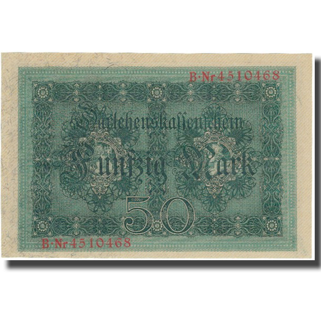 Banconote, Germania, 50 Mark, 1914, 1914-08-05, KM:49b, SPL+