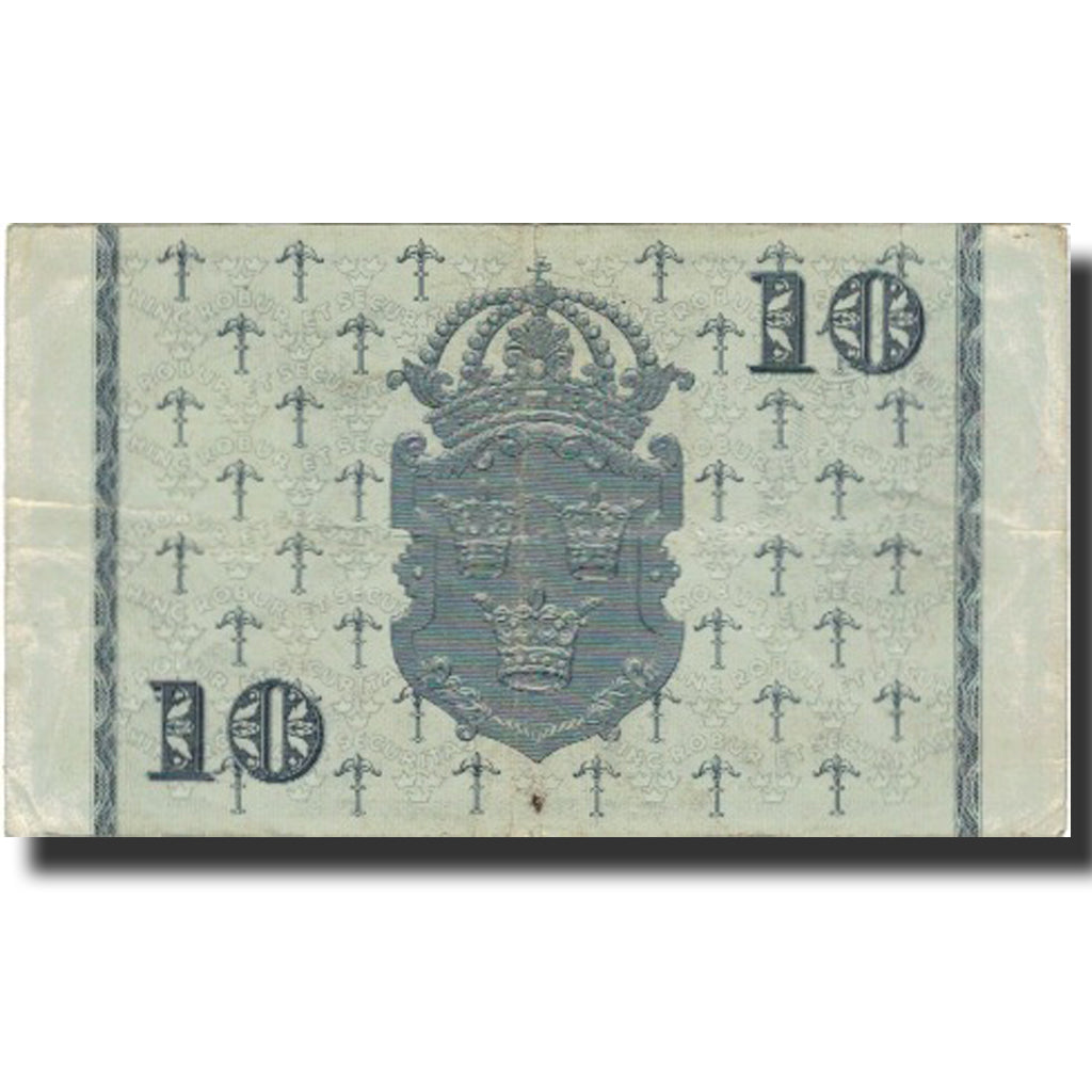 Billet, Suède, 10 Kronor, 1955, 1955, KM:43c, B+