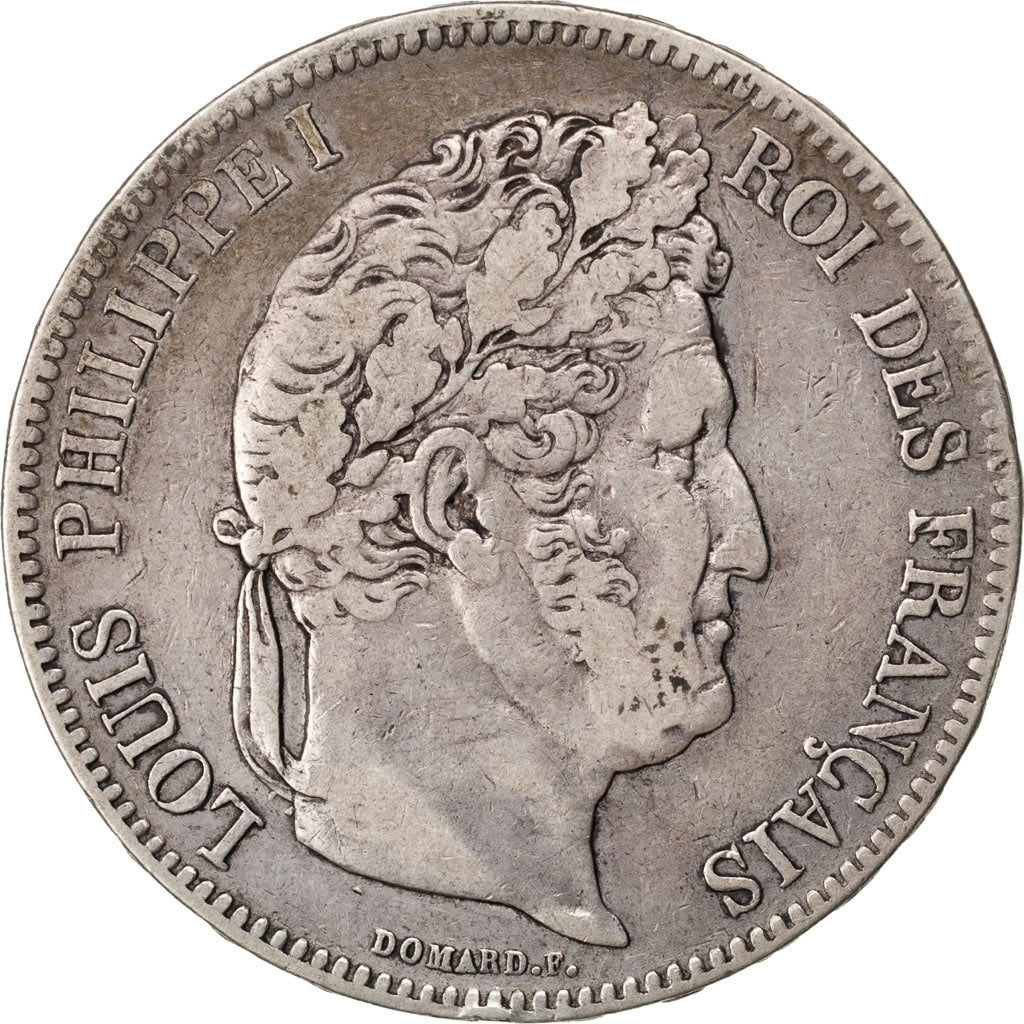 Coin, France, Louis-Philippe, 5 Francs, 1832, Marseille, VF(30-35), Silver