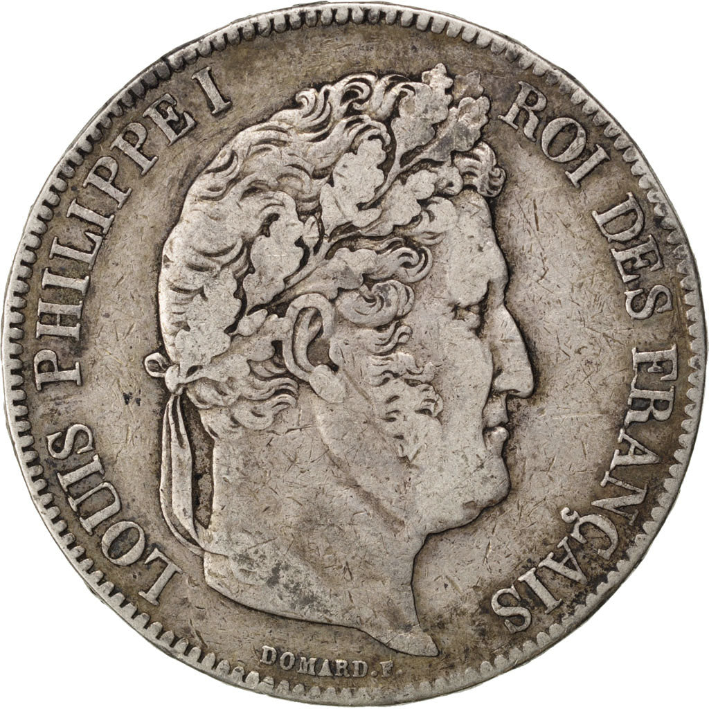 Coin, France, Louis-Philippe, 5 Francs, 1832, Paris, VF(30-35), Silver