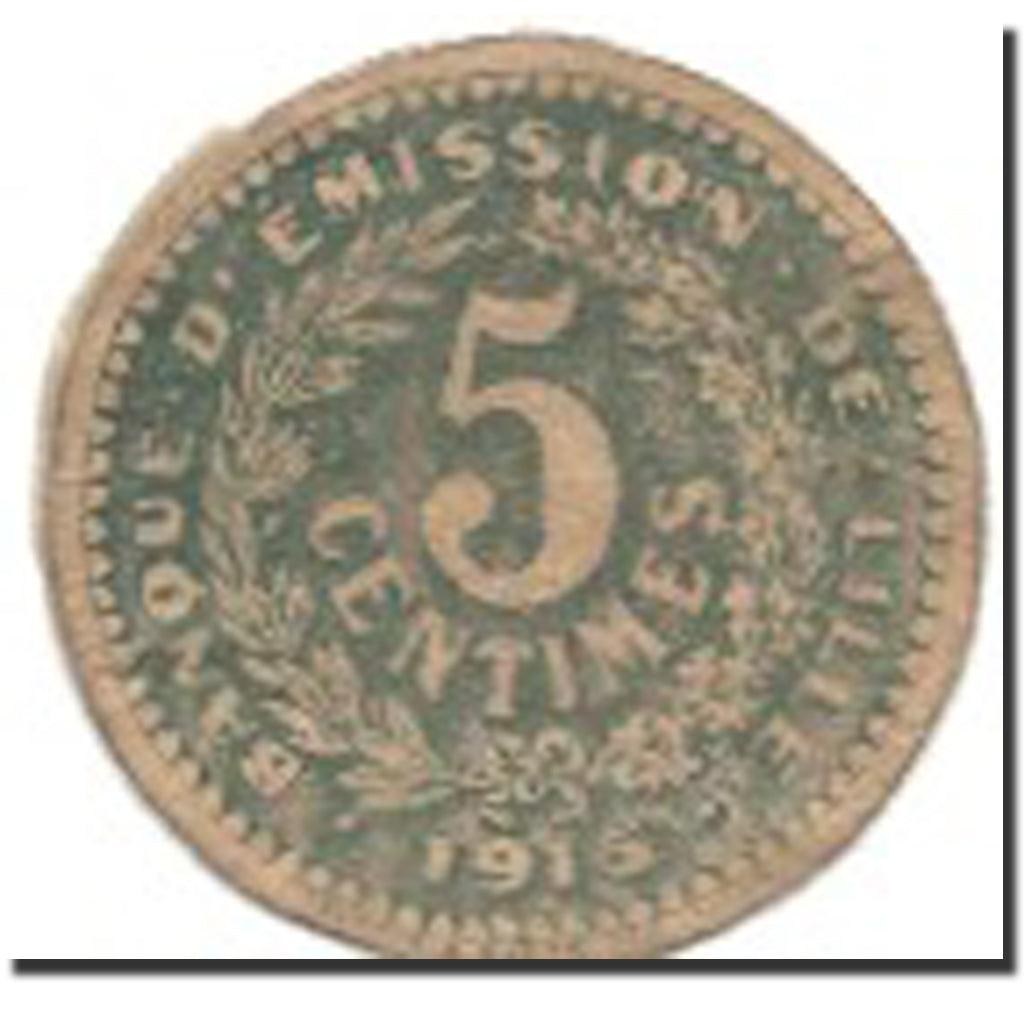 Francia, Lille, 5 Centimes, 1915, MBC, Pirot:59-3058