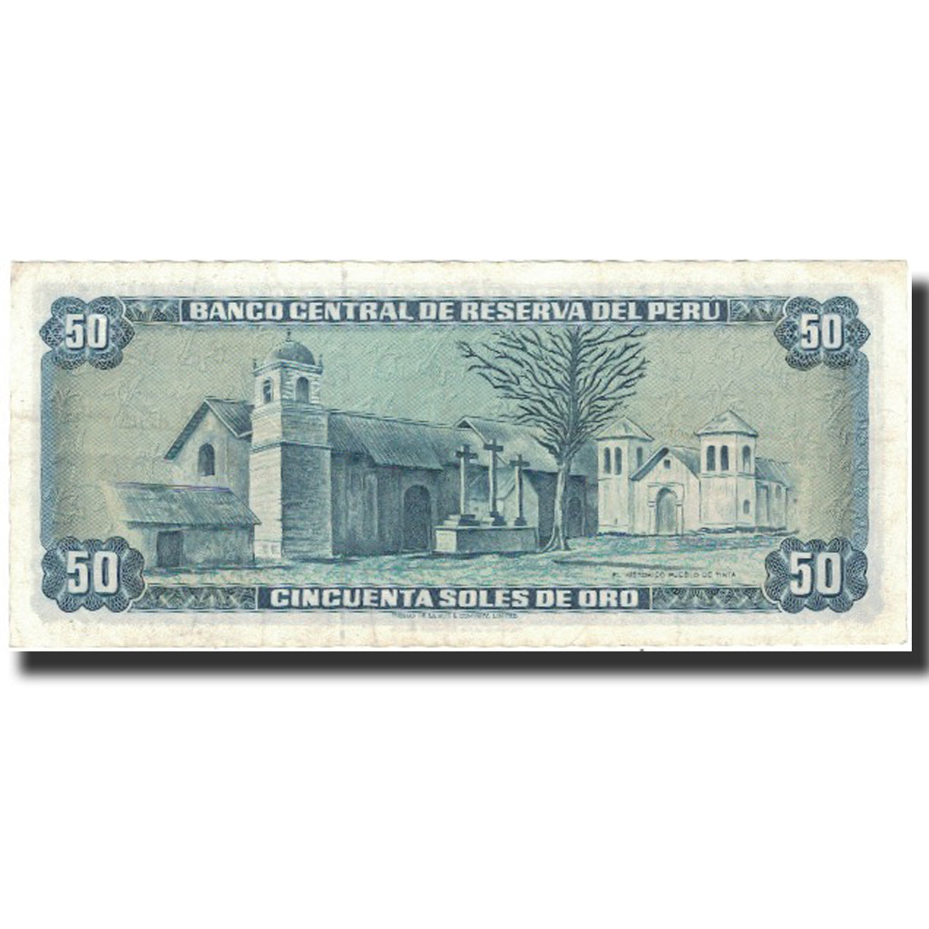 Geldschein, Peru, 50 Soles De Oro, 1971, 1971-09-09, KM:101b, VZ
