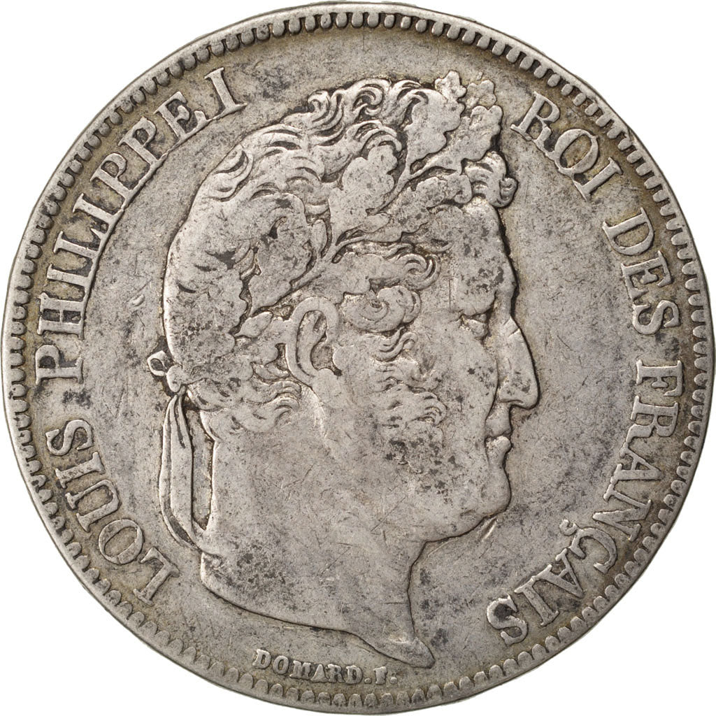 Münze, Frankreich, Louis-Philippe, 5 Francs, 1834, Paris, S+, Silber, KM:749.1