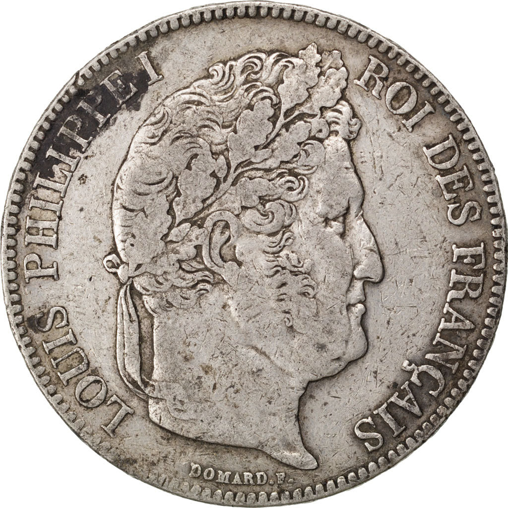 Coin, France, Louis-Philippe, 5 Francs, 1834, Paris, VF(30-35), Silver